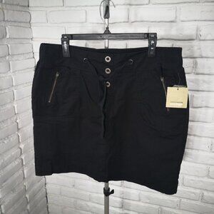 NWT Denver Hayes Vintage Ladies Size 14/5 Jet Black Pull On Style Skorts